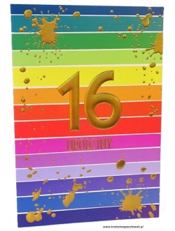 Kartka - "16...